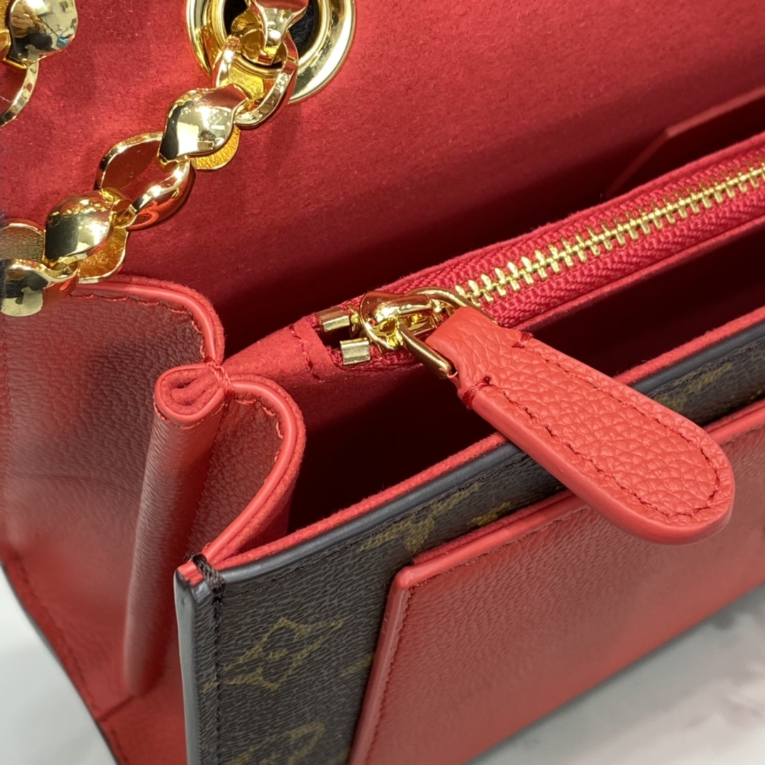 Louis Vuitton VICTOIRE Handbag Monogram M41731 Cerise Red